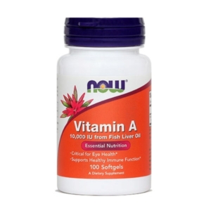 NOW Vitamin A 10.000 IE, 100 kapsul