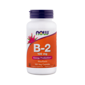 NOW Vitamin B-2 100 mg, 100 kapsul